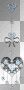 blue heart bow ribbon pendant jewel sparkle deco²u