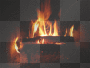 fire in fireplace flames animated background²u