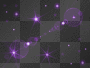 sparkle purple bubble star on black glitter background²u