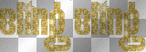 bling bling - gold text ²u