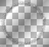 Frame circle white winter 