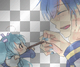 -[Vocaloid] Miku and Kaito with Pocky!-