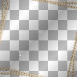Frame Border Pearls Golden