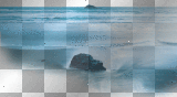 Ocean sea water rocks waves backgroudn bg transparent // ©®azySele