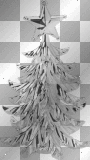 christmas, silver, tree, xmas