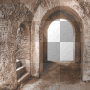 Background fantasy gothic room door animated