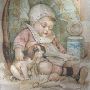 vintage baby milk thrink bottle