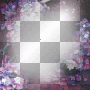 Fantasy  flower frame,purple.
