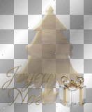 joyeux noel ! cadeau ruban or doré ²u