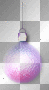 Ornament ball pink purple