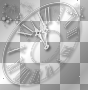 Clock white overlay new year