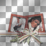 michael jackson frame holly christmas bow ribbon²u