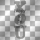 happy to be with you - text ²u