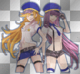 Panty & Stocking *blue neon* xD