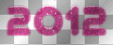 HAPPY NEW YEAR 2012 TEXT PINK