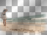 Girl walking on the beach - asbb ©