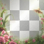 Frame flowers mushroom grass