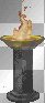 FIRE FEUER DECO ANIMATED YELLOW