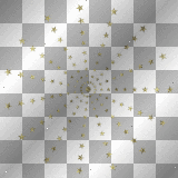 Gold glitter animated star  