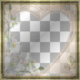 Gold Flowers Diamond Heart Rings Frame Valentine_