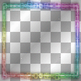 rainbow colors glow neon frame