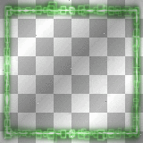 green glowing neon frame