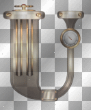 Steampunk abeceda alphabet U