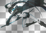 {Black Rock Shooter} Black Rock Shooter [White Neon] ~XOXOAMI