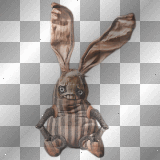 Fantasy gothic scary bunny