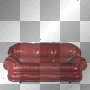 Sofa red fantasy furniture gothic vintage