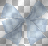 blue, bow, deco, vintage