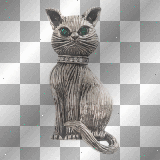 Jewelry cat gothic vintage deco diamond