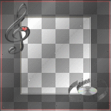 Black Frame Music Note Red Heart Valentine_²u