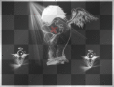 Black Blood-Red Sad Angel Emo Goth Background_²u