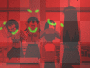 Flashy Red Green Anime Background_²u