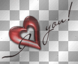 I love you red heart