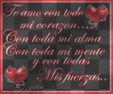 te amo con todo mi corazon... con todo mi alma con toda mi mente y con todas mis fuerzas