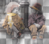 vintage little couple kids bg 