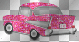 Pink Glitter Car