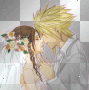 Cloud x Aerith Wedding Pink Glow By LunarianRaven