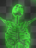 animated colour changing skeleton