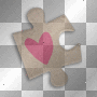 puzzle love transparent pink valentine [1ֆ] 