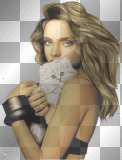 Woman with cat - onedream