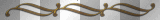 Border element  gold decor  