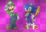Luigi and sonic 