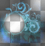 Grunge frame,blue.
