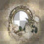 Vintage flower frame background 