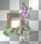 Frame purple flowers