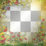 Frame flowers yellow red