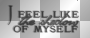 I feel like the shadow of myself (black transparent quote) [nermai]